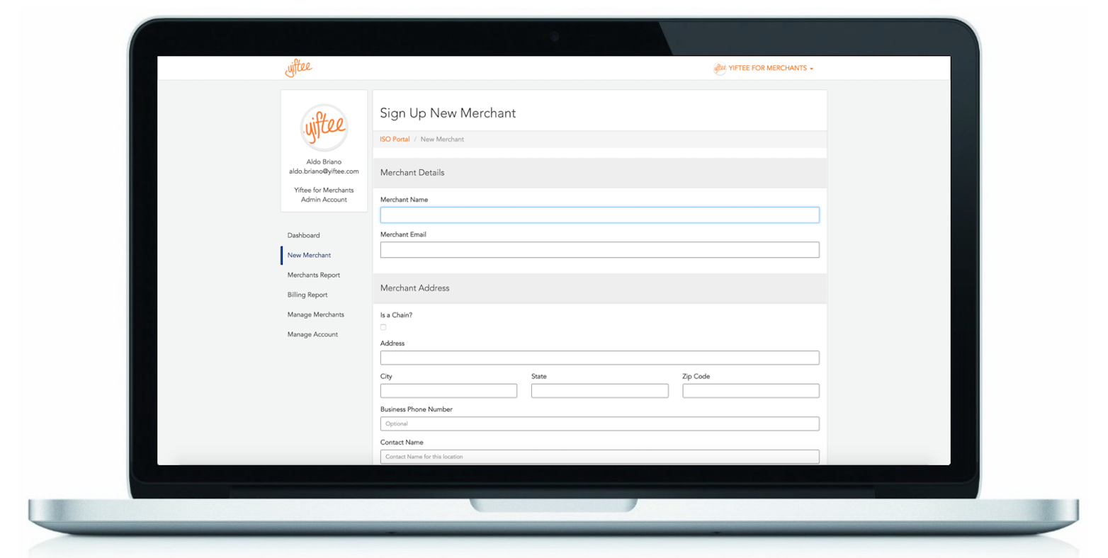 Signing Up a Merchant